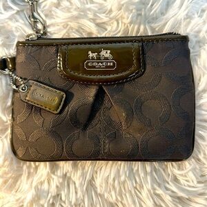 Coach OP Art Wristlet Pouch Wallet Clutch